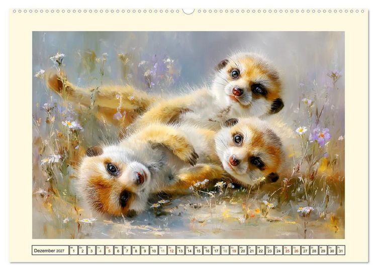 Produktbild: Erdm&auml;nnchen. Kleine Helden der Savanne (Wandkalender 2027 DIN A2 quer), CALVENDO Monatskalender