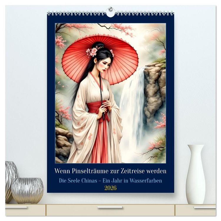 Produktbild: Wenn Pinseltr&auml;ume zur Zeitreise werden (hochwertiger Premium Wandkalender 2026 DIN A2 hoch), Kunstdruck in Hochglanz