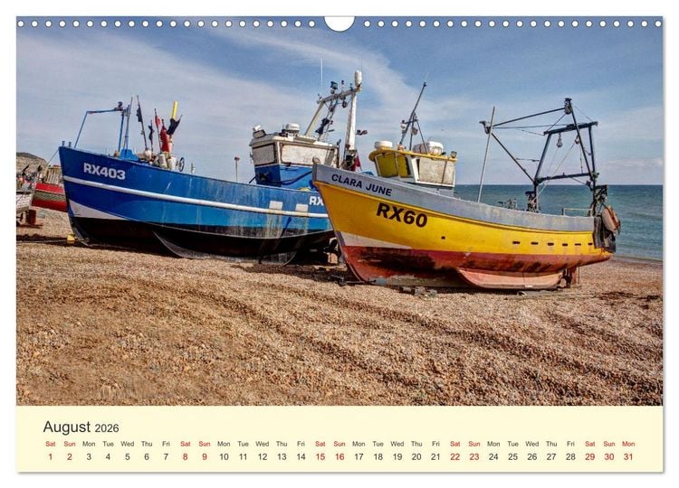 Produktbild: The Hastings Fishing Fleet (Wall Calendar 2026 DIN A3 landscape), CALVENDO 12 Month Wall Calendar
