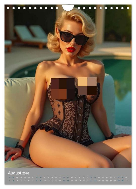 Produktbild: Pinup-Diven (Wandkalender 2026 DIN A4 hoch), CALVENDO Monatskalender