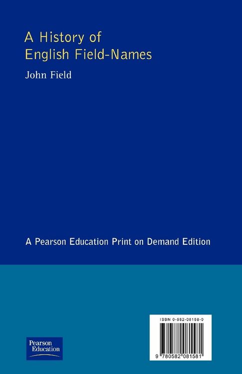 Produktbild: A History of English Field Names
