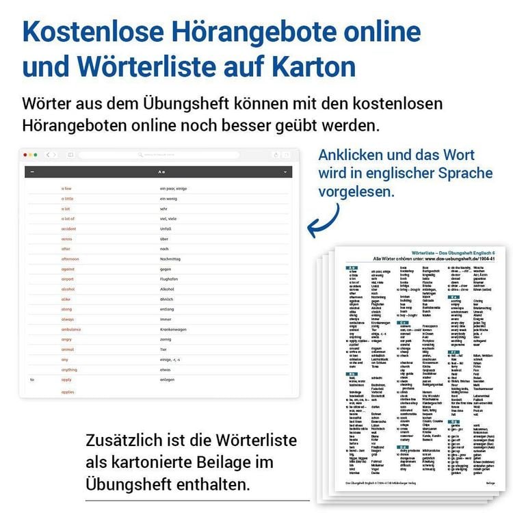 Produktbild: Das &Uuml;bungsheft Englisch 6