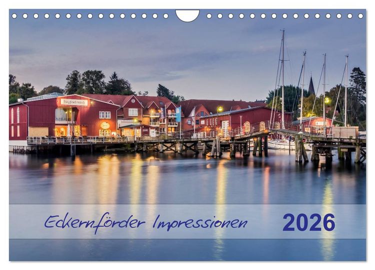 Produktbild: Eckernf&ouml;rder Impressionen (Wandkalender 2026 DIN A4 quer), CALVENDO Monatskalender
