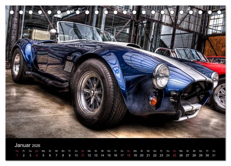 Produktbild: Faszination Oldtimer und Autolegenden (Tischkalender 2026 DIN A5 quer), CALVENDO Monatskalender