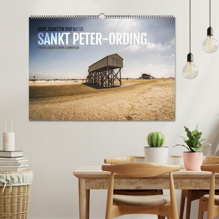 Produktbild: Sankt Peter-Ording. Licht, Schatten und Natur (Wandkalender 2026 DIN A2 quer), CALVENDO Monatskalender