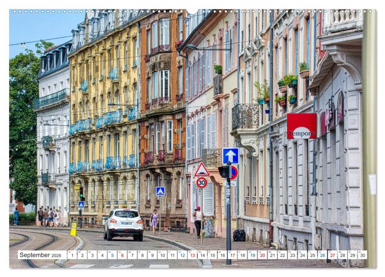 Produktbild: Mulhouse - Das s&uuml;dliche Tor der els&auml;ssischen Weinstra&szlig;e (hochwertiger Premium Wandkalender 2026 DIN A2 quer), Kunstdruck in Hochglanz