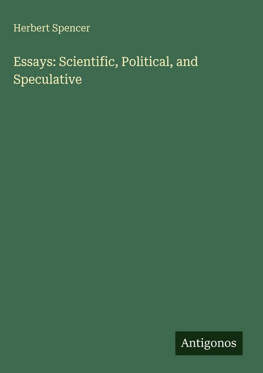 Produktbild: Essays: Scientific, Political, and Speculative