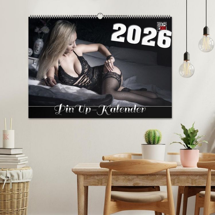 Produktbild: PinUp-Kalender 2026 (Wandkalender 2026 DIN A2 quer), CALVENDO Monatskalender