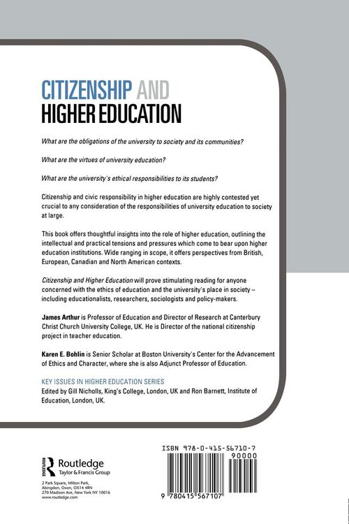 Produktbild: Citizenship and Higher Education