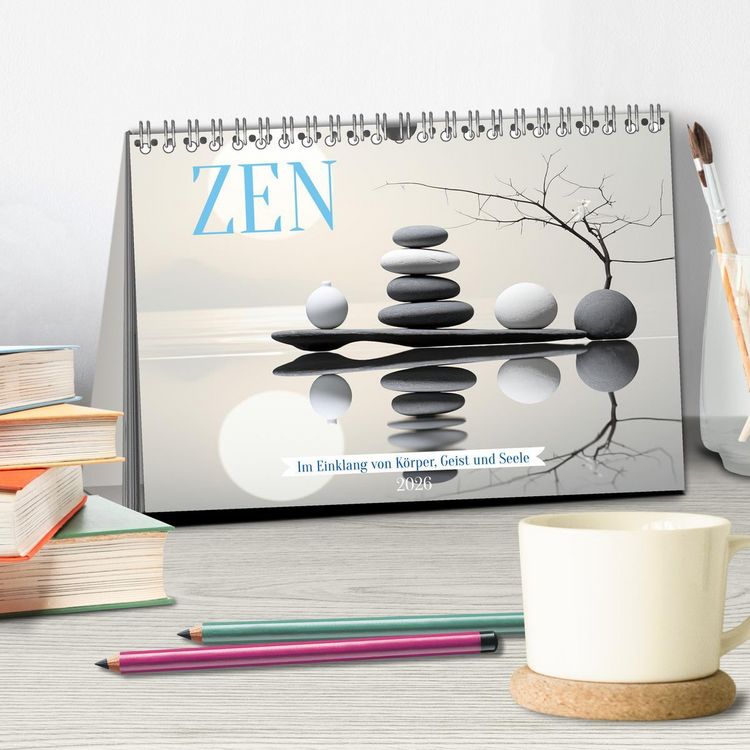 Produktbild: Zen (Tischkalender 2026 DIN A5 quer), CALVENDO Monatskalender
