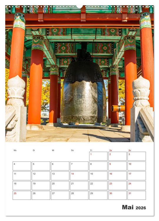Produktbild: Busan - Reiseplaner (Wandkalender 2026 DIN A2 hoch), CALVENDO Monatskalender