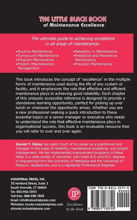Produktbild: The Little Black Book of Maintenance Excellence