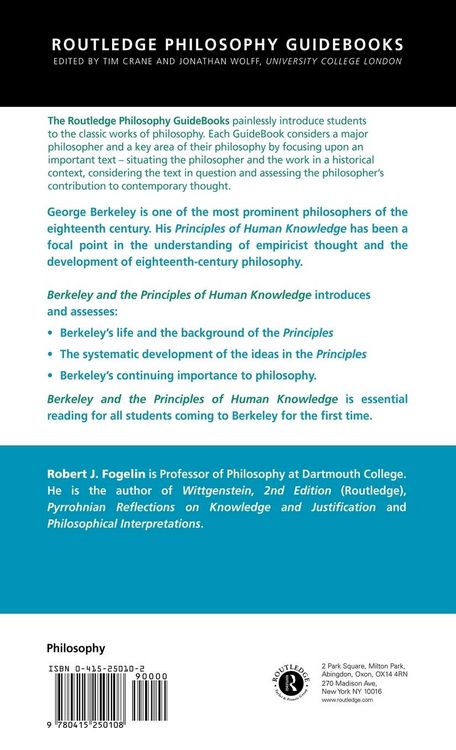 Produktbild: Routledge Philosophy GuideBook to Berkeley and the Principles of Human Knowledge