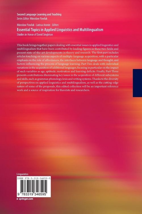 Produktbild: Essential Topics in Applied Linguistics and Multilingualism
