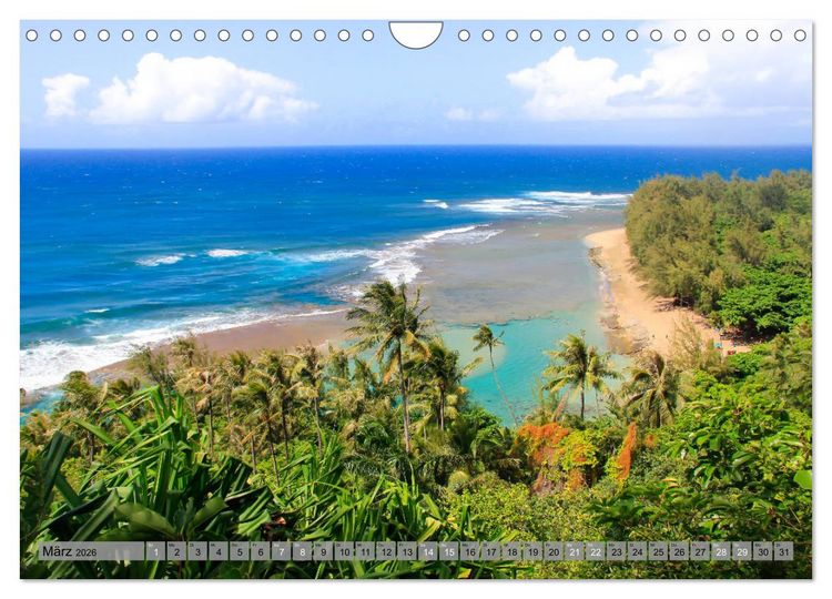 Produktbild: Kauai - Einmal Paradies und zur&uuml;ck (Wandkalender 2026 DIN A4 quer), CALVENDO Monatskalender