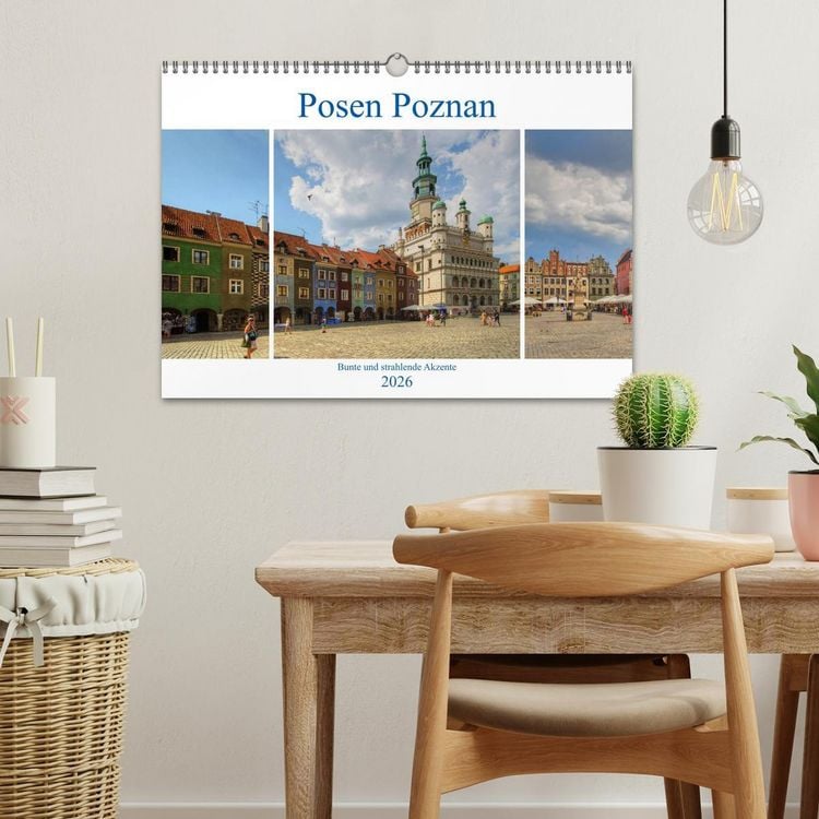 Produktbild: Posen Poznan - Bunte und strahlende Akzente (Wandkalender 2026 DIN A3 quer), CALVENDO Monatskalender