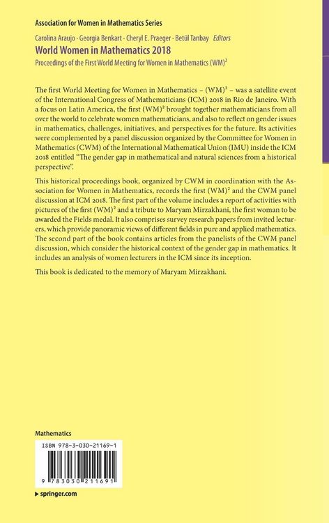 Produktbild: World Women in Mathematics 2018