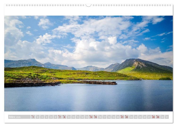 Produktbild: Connemara - Irlands urspr&uuml;nglicher Westen (hochwertiger Premium Wandkalender 2026 DIN A2 quer), Kunstdruck in Hochglanz