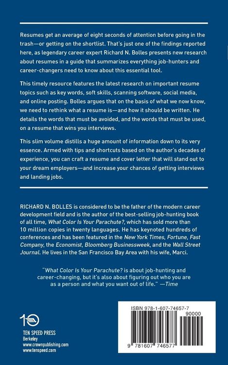Produktbild: What Color Is Your Parachute? Guide to Rethinking Resumes