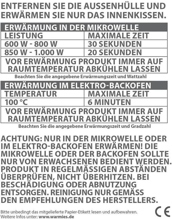 Produktbild: Warmies 15140 - MINIS Shushi, W&auml;rmestofftier mit herausnehmbarer Hirsekorn-Lavendelf&uuml;llung