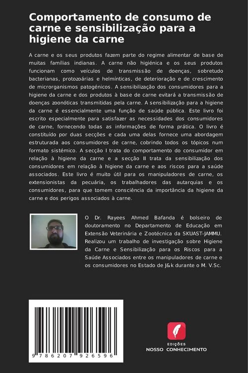 Produktbild: Comportamento de consumo de carne e sensibiliza&ccedil;&atilde;o para a higiene da carne