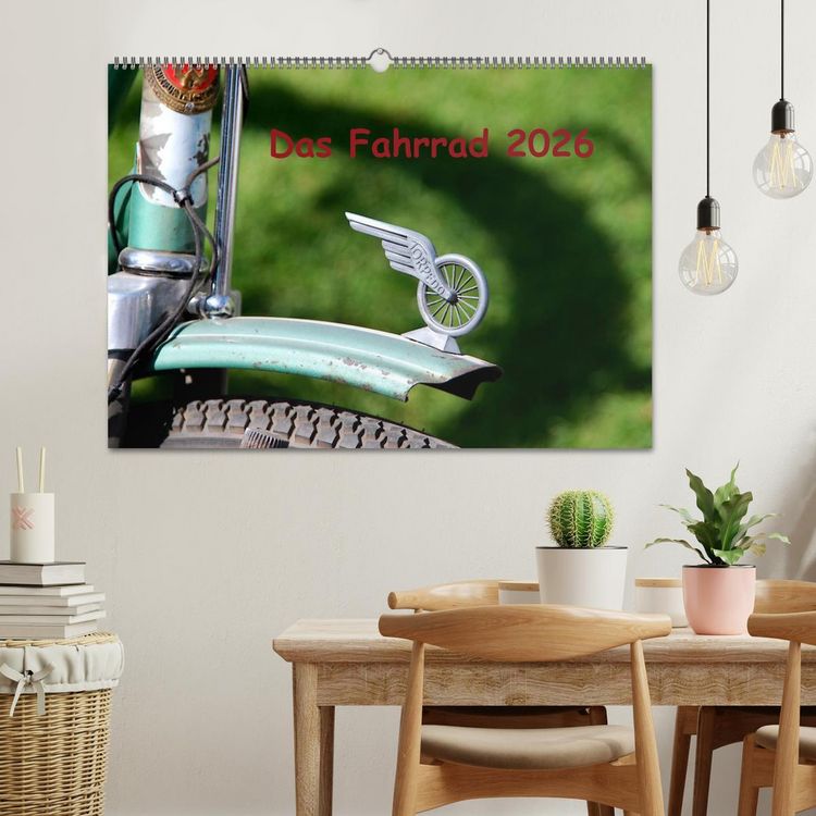Produktbild: Das Fahrrad 2026 (Wandkalender 2026 DIN A2 quer), CALVENDO Monatskalender