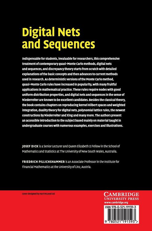 Produktbild: Digital Nets and Sequences