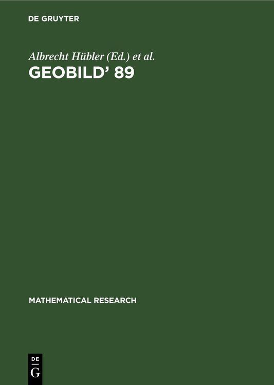 Produktbild: Geobild' 89