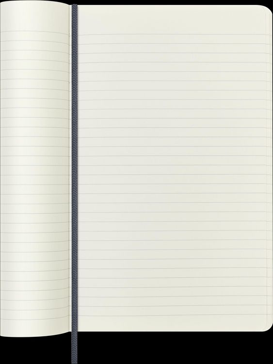 Produktbild: Moleskine Vegea Capri Notizb. A5 lin. Kt schwarz Petrol/Box