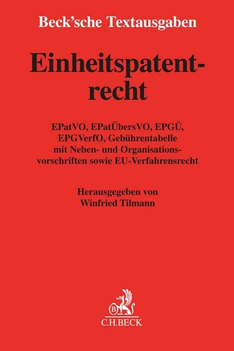 Bild vom Artikel Einheitspatentrecht vom Autor Winfried Tilmann