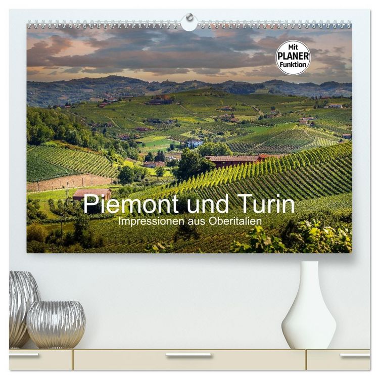 Produktbild: Piemont und Turin (hochwertiger Premium Wandkalender 2026 DIN A2 quer), Kunstdruck in Hochglanz