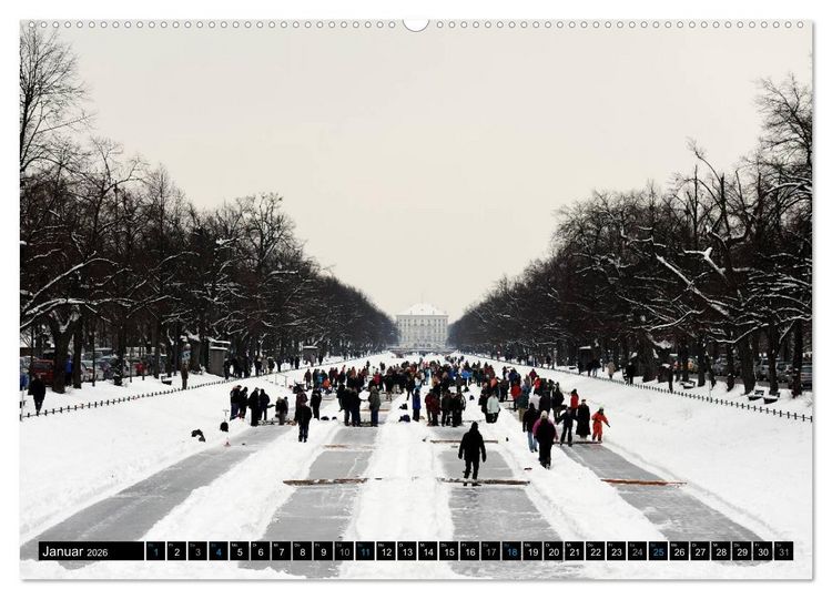 Produktbild: M&uuml;nchen - Facetten einer Stadt (hochwertiger Premium Wandkalender 2026 DIN A2 quer), Kunstdruck in Hochglanz