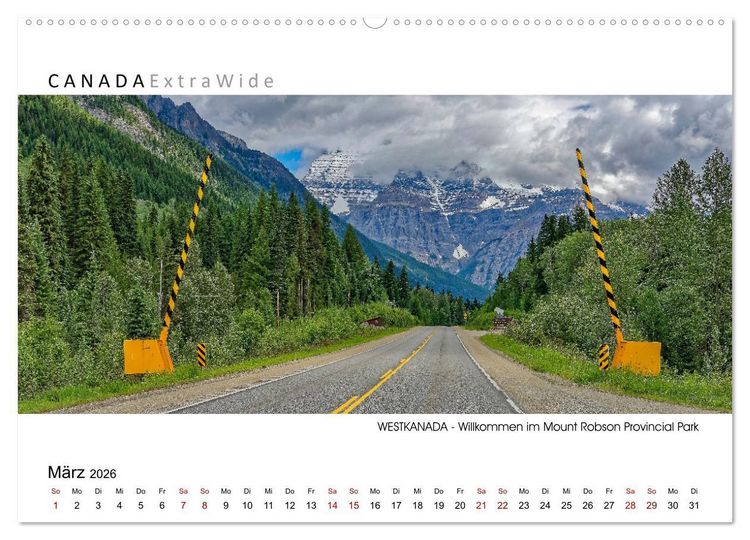 Produktbild: Impressionen aus Westkanada (Wandkalender 2026 DIN A2 quer), CALVENDO Monatskalender