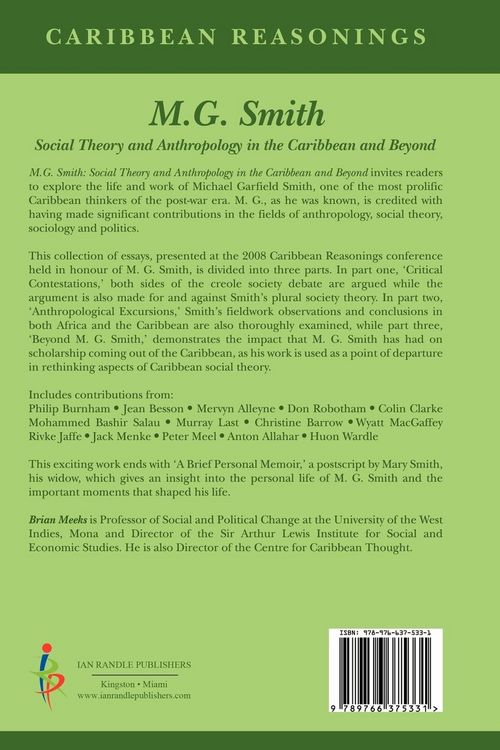 Produktbild: Caribbean Reasonings - M.G. Smith: Social Theory and Anthropology in the Caribbean and Beyond