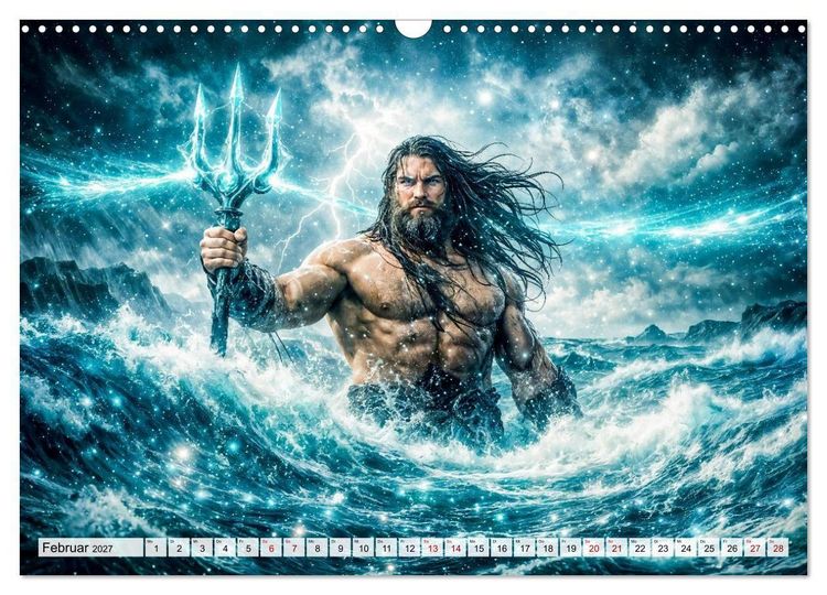 Produktbild: Sternzeichen - Die M&auml;chte des Tierkreises (Wandkalender 2027 DIN A3 quer), CALVENDO Monatskalender