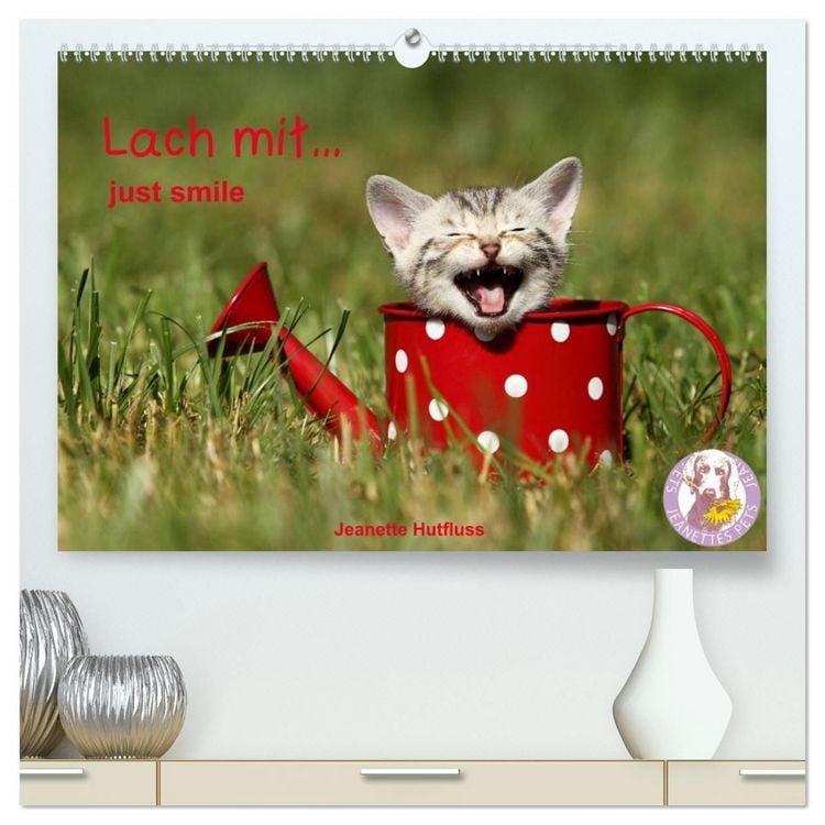 Produktbild: lach mit...just smile (hochwertiger Premium Wandkalender 2027 DIN A2 quer), Kunstdruck in Hochglanz
