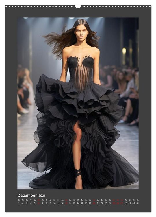 Produktbild: Fashion Show. Zeitlose Haute Coutour (Wandkalender 2026 DIN A2 hoch), CALVENDO Monatskalender