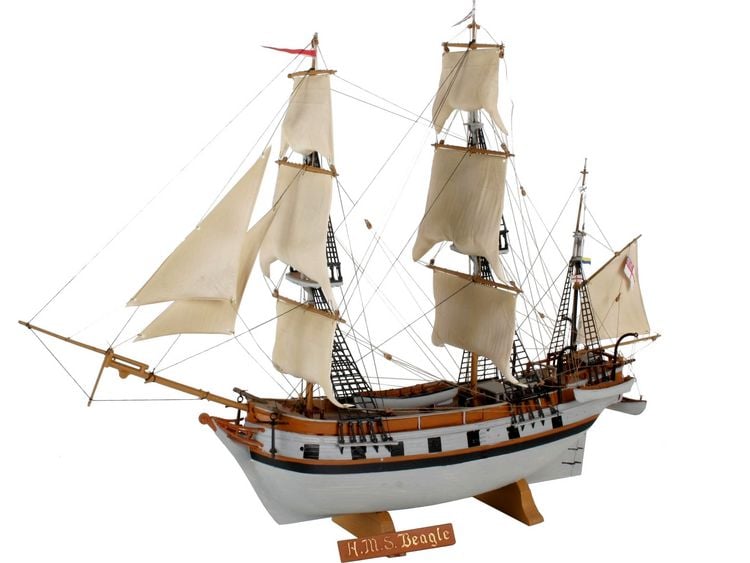 Produktbild: Revell 05458 Darwin's Historical Discovery Barque H.M.S. Beagle Schiffsmodell Bausatz 1:96