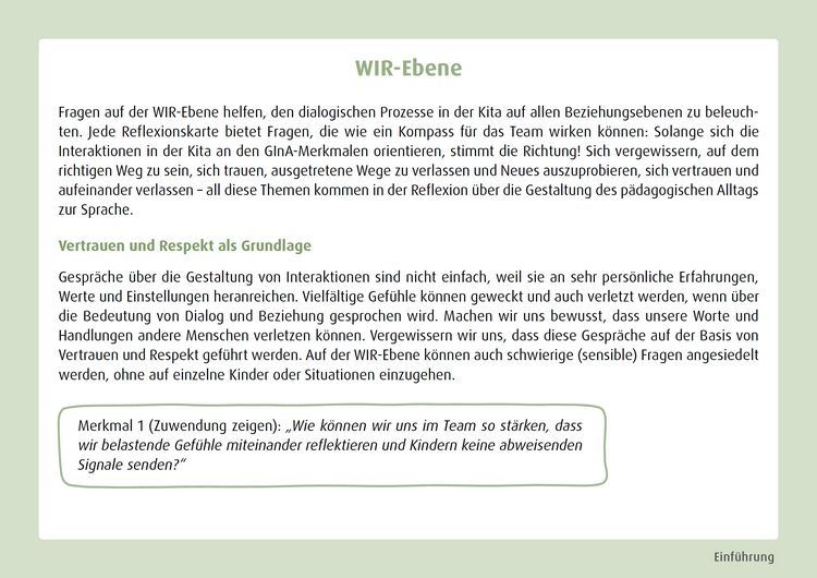Produktbild: GInA. Das Kartenset: Impulse f&uuml;r die Kita