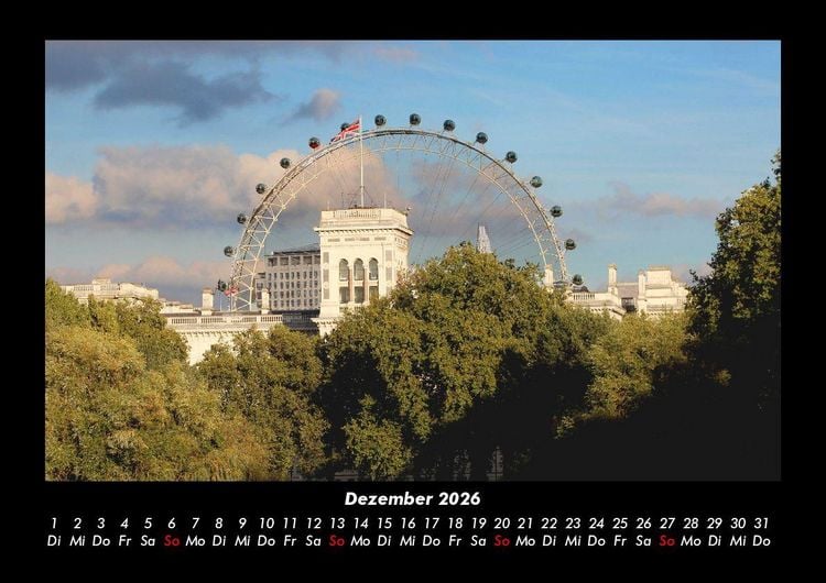 Produktbild: London 2026 Fotokalender DIN A3