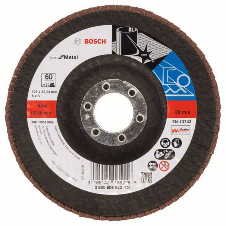 Produktbild: Bosch Accessories 2608606923 F&auml;cherschleifscheibe Durchmesser 125 mm 1 St.
