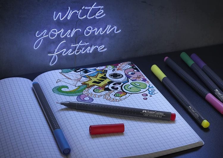 Produktbild: Faber-Castell Fineliner Finepen GRIP Pastel + Neon 30er Set