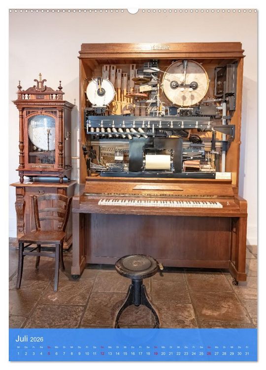 Produktbild: Mechanische Musikinstrumente (Wandkalender 2026 DIN A2 hoch), CALVENDO Monatskalender