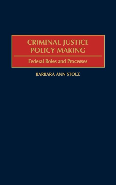 Produktbild: Criminal Justice Policy Making