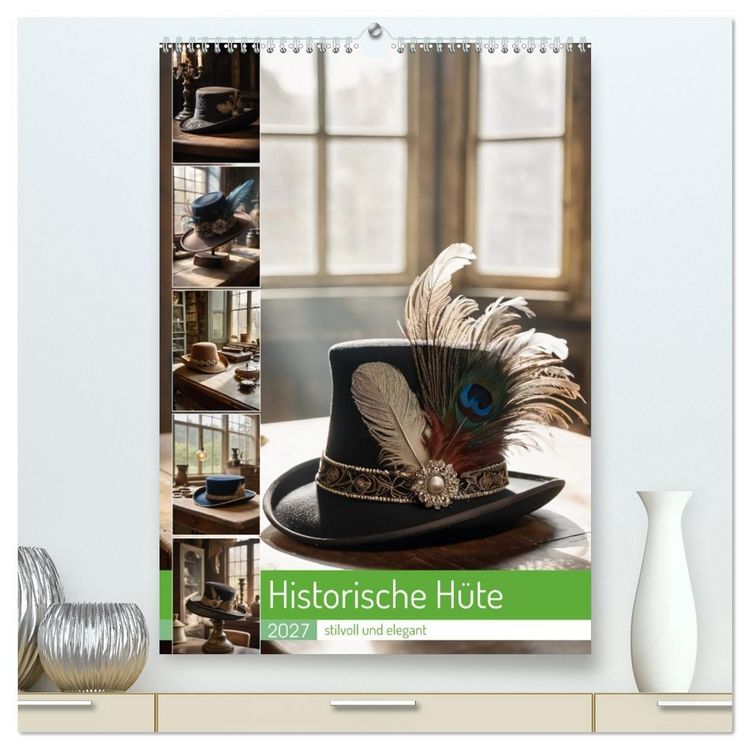 Produktbild: Historische H&uuml;te - stilvoll und elegant (hochwertiger Premium Wandkalender 2027 DIN A2 hoch), Kunstdruck in Hochglanz