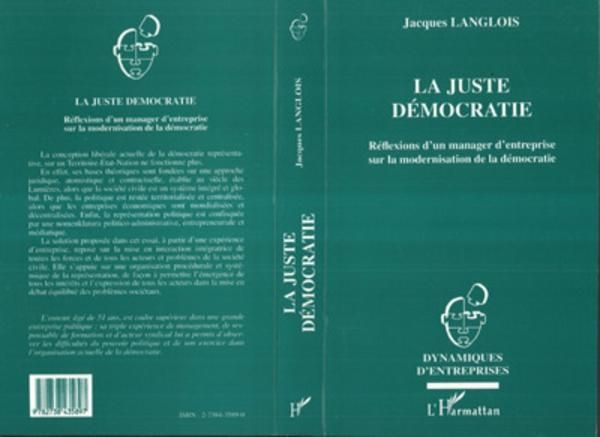 Produktbild: La juste d&eacute;mocratie