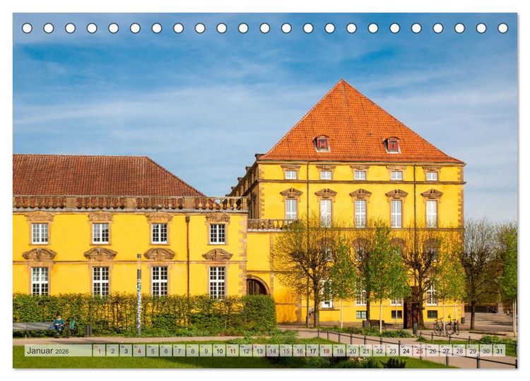 Produktbild: Historisches Osnabr&uuml;ck - Niedersachsen (Tischkalender 2026 DIN A5 quer), CALVENDO Monatskalender