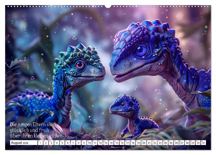 Produktbild: Ein Saurier namens Sori (Wandkalender 2026 DIN A2 quer), CALVENDO Monatskalender