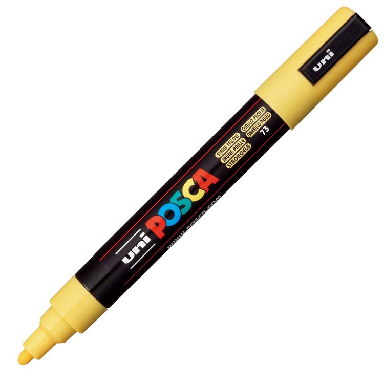 Produktbild: uni POSCA Acrylmarker PC-5M 1,8-2,5mm strohgelb