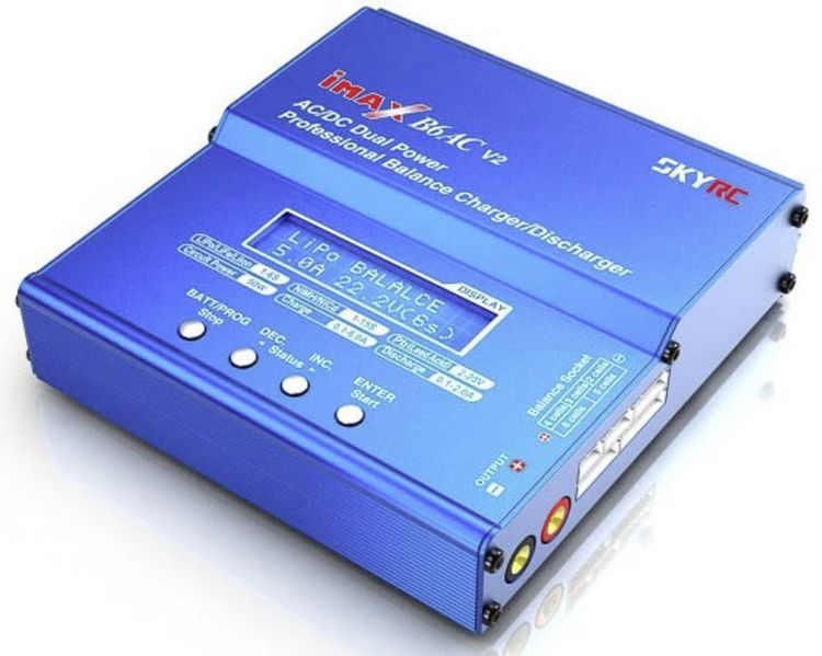 Produktbild: SKYRC B6AC V2 Modellbau-Multifunktionsladeger&auml;t 6A LiPo, LiFePO, LiIon, NiMH, NiCd, Blei